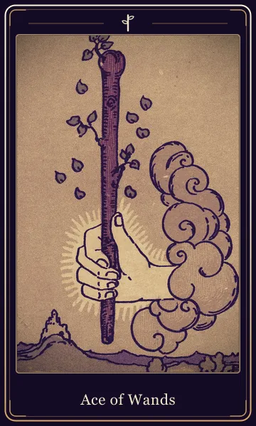 Ace of Wands tarot card