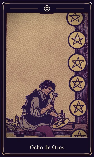 Ocho de Oros, carta del tarot