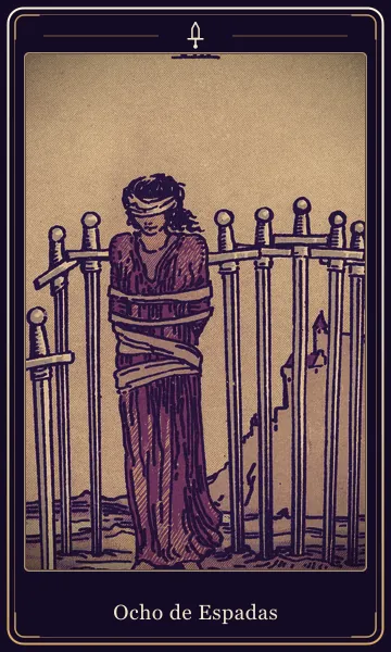 Ocho de Espadas, carta del tarot