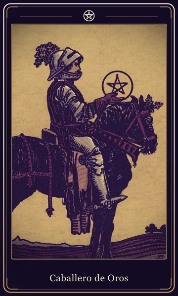 Caballero de Oros, carta del tarot
