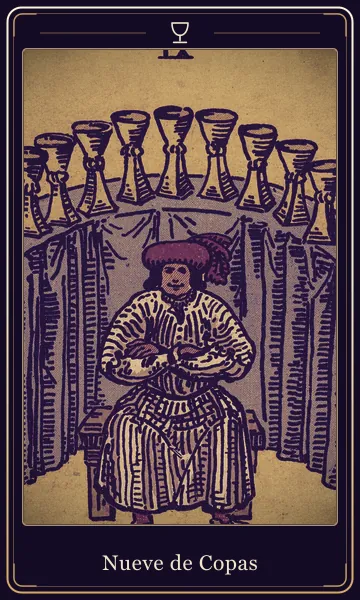 Nueve de Copas, carta del tarot