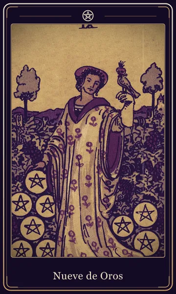 Nueve de Oros, carta del tarot