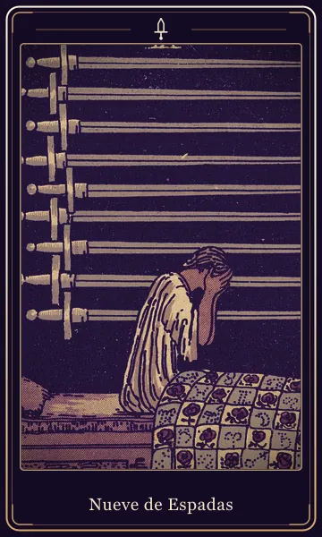 Nueve de Espadas, carta del tarot