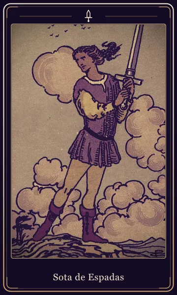 Sota de Espadas, carta del tarot
