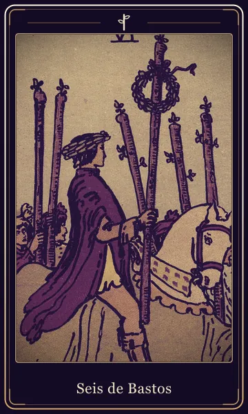 Seis de Bastos, carta del tarot