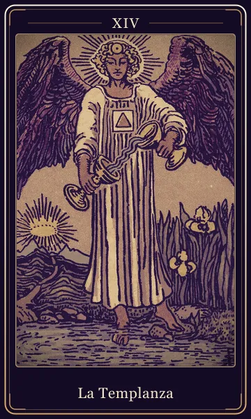 La Templanza, carta del tarot