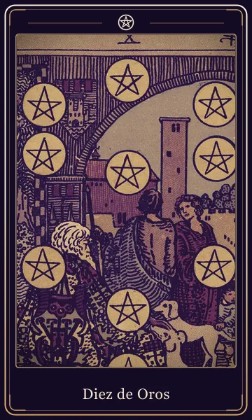 Diez de Oros, carta del tarot