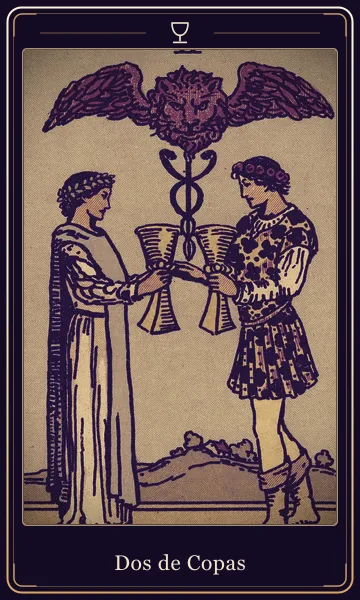 Dos de Copas, carta del tarot