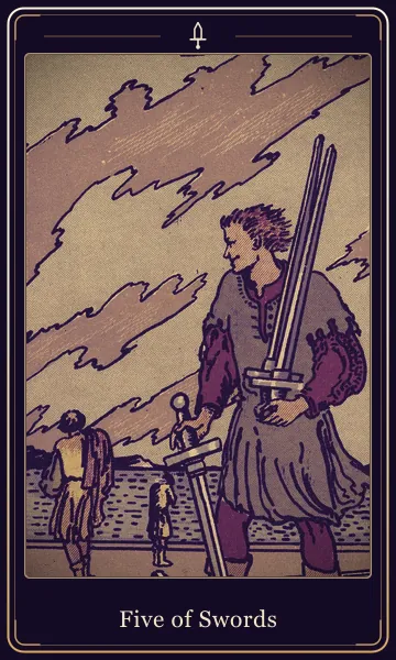 Five of Swords tarot card