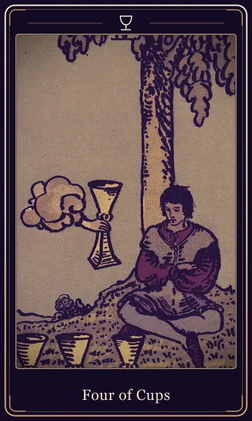 Four of Cups tarot card