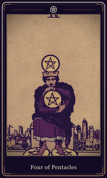 Four of Pentacles tarot card
