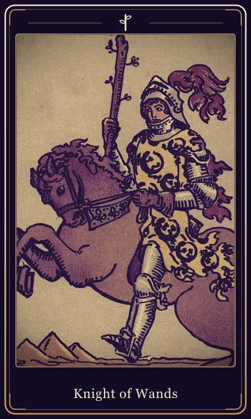 Knight of Wands tarot card