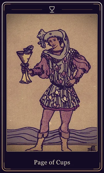 Page of Cups tarot card