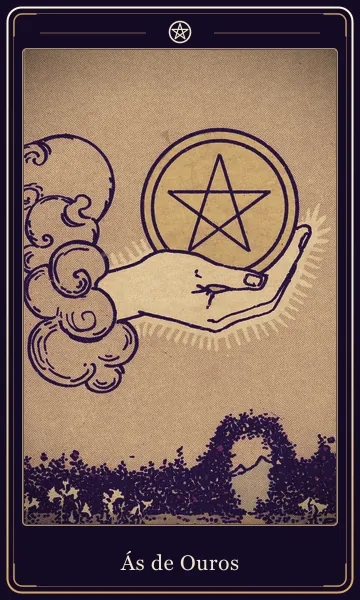 Carta Ás de Ouros do tarot