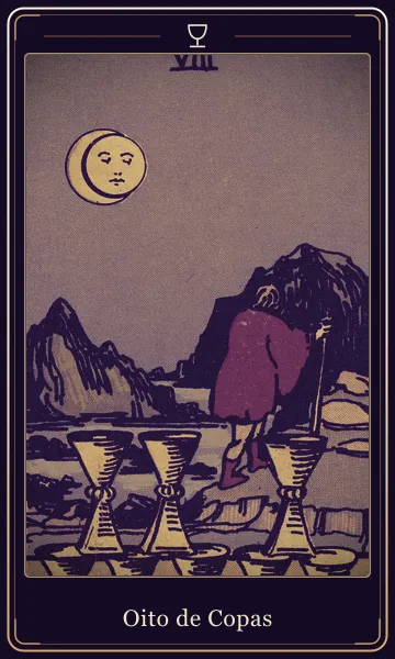 Carta Oito de Copas do tarot