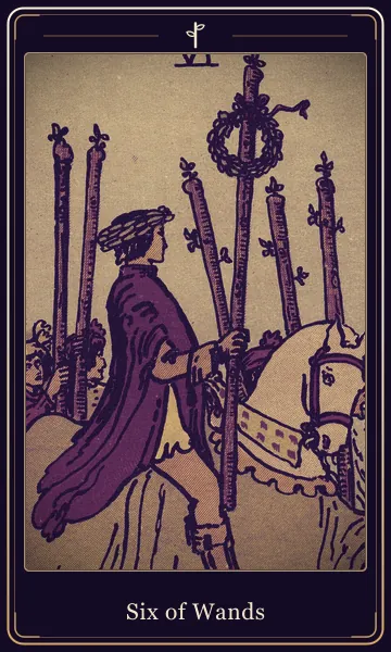 Six of Wands tarot card