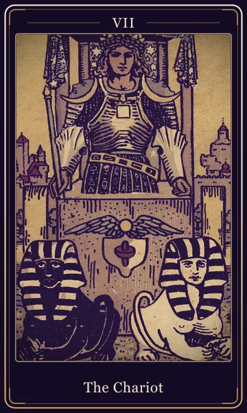 The Chariot tarot card