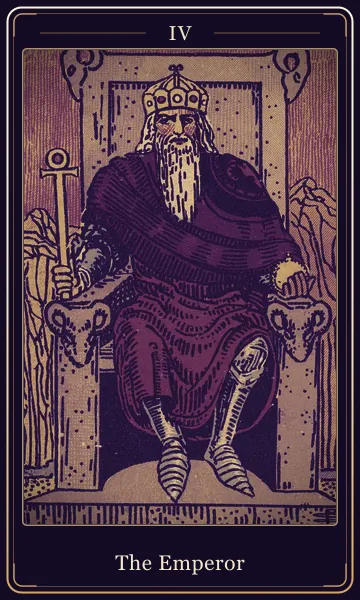 The Emperor tarot card