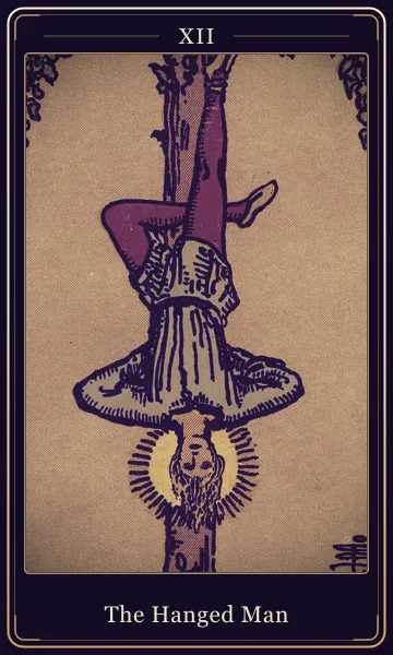 The Hanged Man tarot card