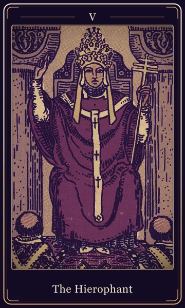 The Hierophant tarot card