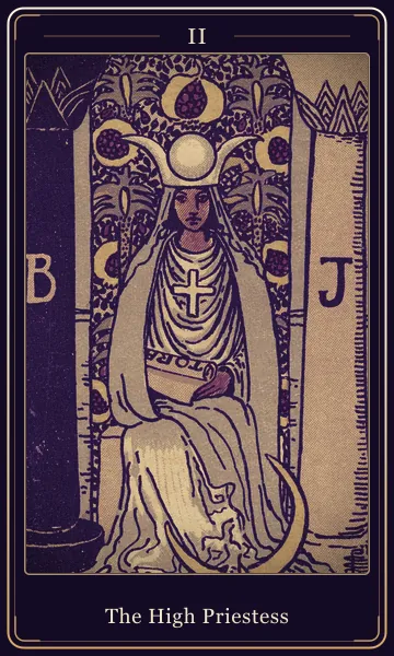 The High Priestess tarot card