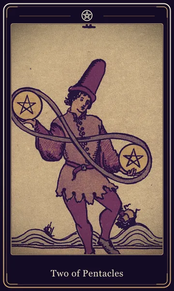 Two of Pentacles tarot card