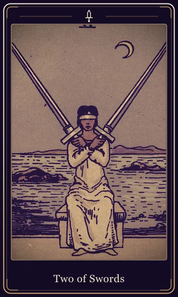 Two of Swords tarot card